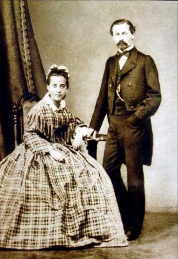 Генрих Брокар с женой Шарлоттой