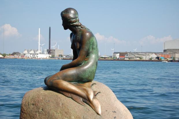 памятник Русалочке Копенгаген