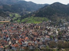 pixabay/NGi: город у подножия горы шварцвальд германия