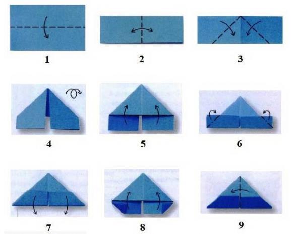 схема модуля для объемного оригами
