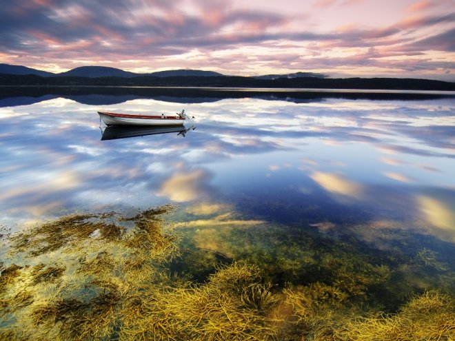 красивое озеро Норвегии