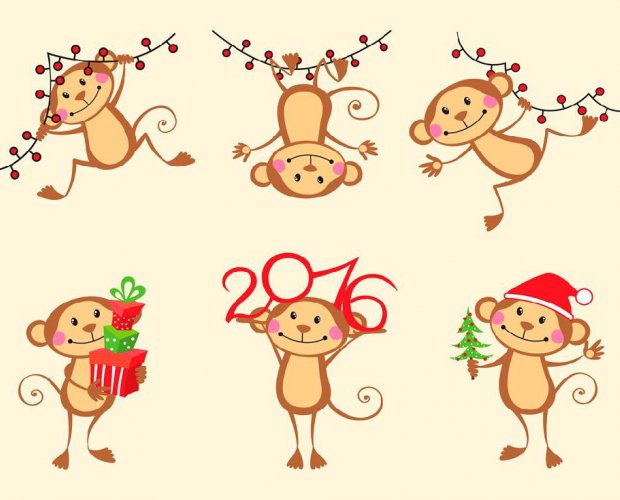 новый год обезьяны